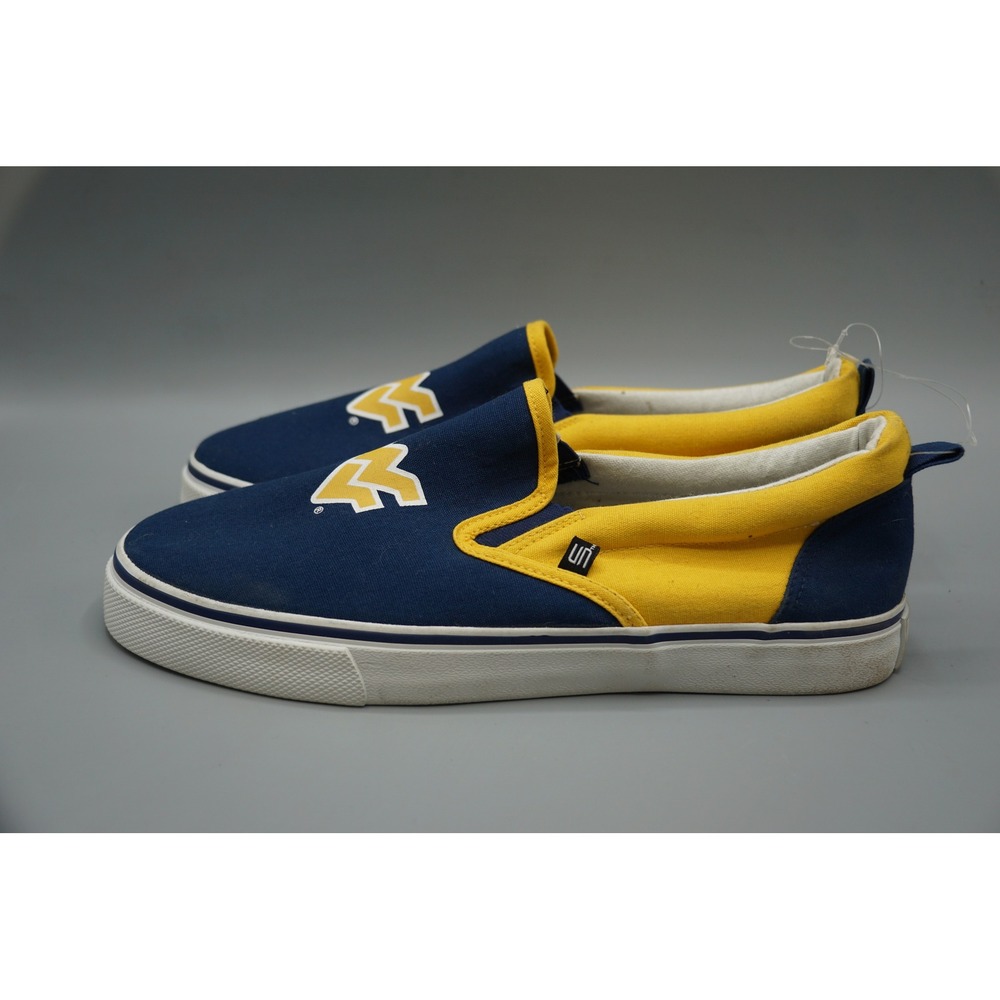 West Virginia‎ University WVU Mountaineers Slip On Canvas Shoes Mens 8 W 10